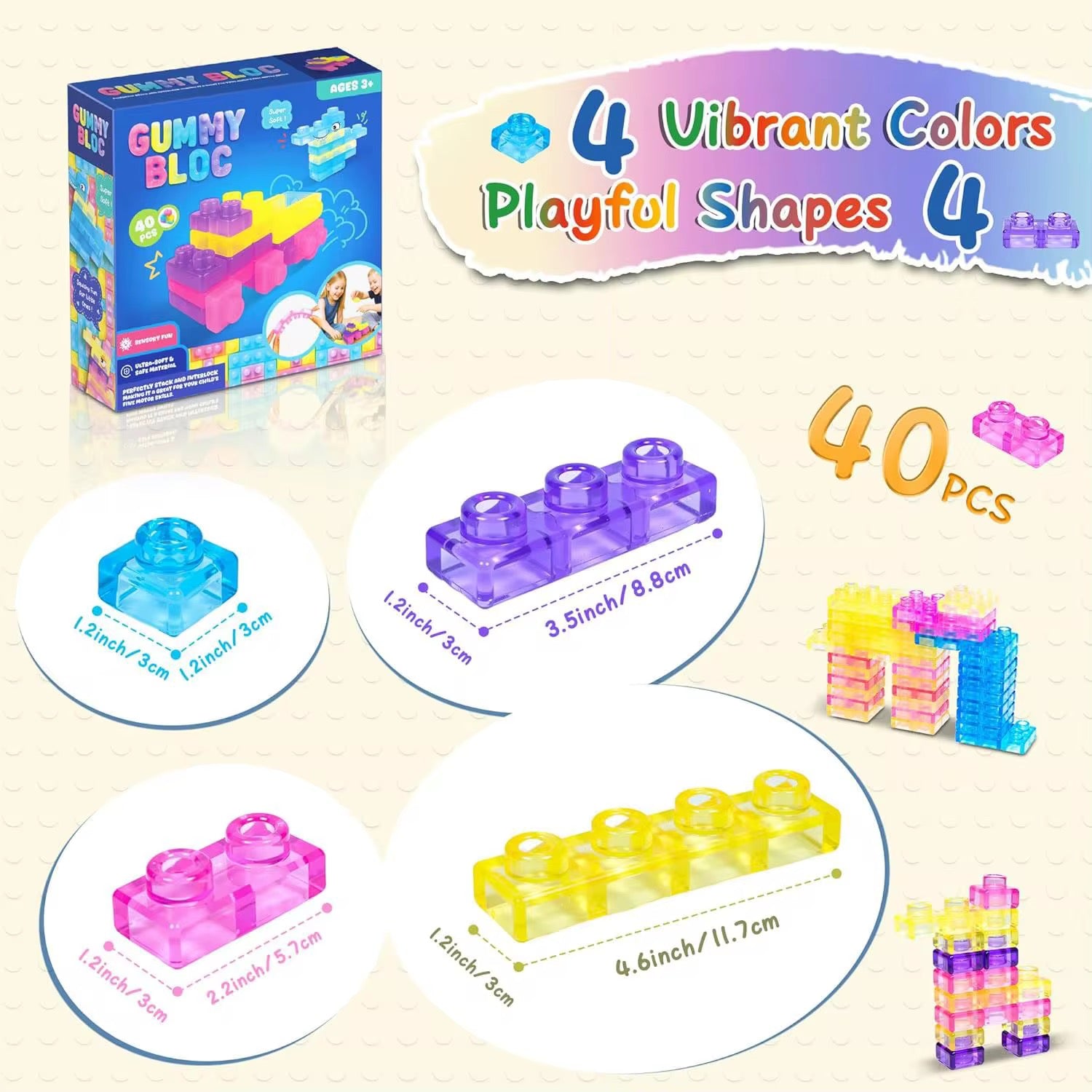 Viral Gummy Bloc - 40pcs